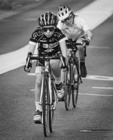 Young Competitors at Cycling Race